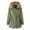 Army Green coat for women, variant on Usmixi 2023 Parka Jacket for Women Parka Coats for Women Warm Thickened Outdoor Puffer Cotton Overcoat Loose Drawstring Waist Casual Solid Plush Hooded Outwear Winter Parka Jacket