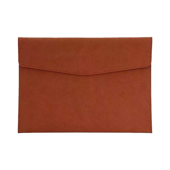 Weiweiguan A4 Imitation Leather Business File Bag Large Capacity Document Briefcase