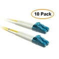 thumbnail image 1 of C&E Fiber Optic Cable, LC/LC, Singlemode, Duplex, 9/125, 1 Meter (3.3 Foot), 10 Pack, 1 of 2