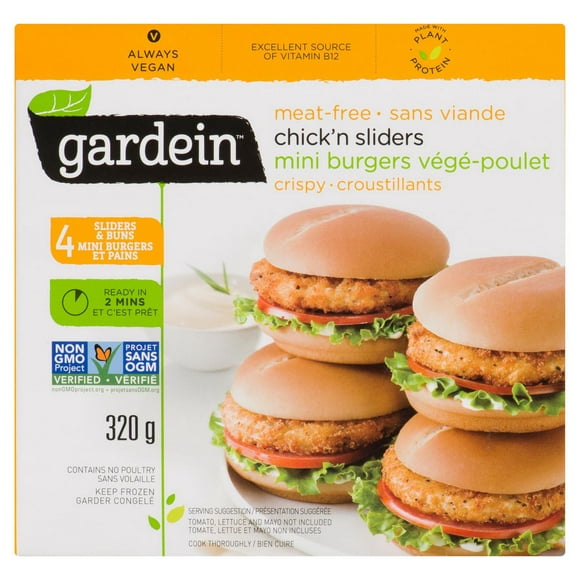 Gardein Chick'n Sliders Meat Free, 320g