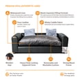 thumbnail image 5 of Moots Premium Leatherette Pets Sofa Charcoal, Large, 5 of 9