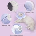 thumbnail image 2 of Collar de gato E, lindo cono de recuperación de flores para gatos Collar de cono de gato Cono de cuello de gato ajustable suave Cono cómodo para gatos Cachorros Collar isabelino después de Su, 2 of 3