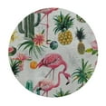 thumbnail image 2 of Nawypu  Flamingo and Cactus Round Tablecloth Reusable Circle Table Cover Washable Circle Table Cloth for Kitchen Dining Room Picnic Patio Wedding Party, 2 of 7