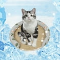 thumbnail image 1 of Neoyler Cooling Portable Pet Sleeping Mat Rattan Material Non-Slip Backing for Relaxedable Safe Rest Versatile Foldable for Travel Car Seat Kennel Sofa Floor Use, 1 of 8