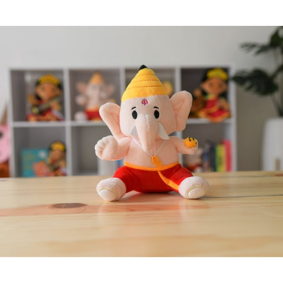 MODI TOYS Ganesh(6 inch) Mantra Singing Plush Toy