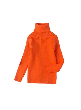 Girls orange turtleneck discount