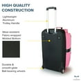 thumbnail image 5 of Travolution® – Newly Designed Garment Rack 28 inch Duffel with Wheels, Collapsible Lightweight Drop-Bottom Travel Luggage, Dance Costume, Pink/Black, 5 of 10