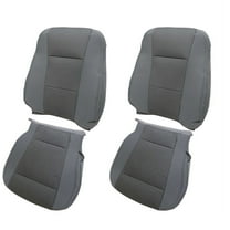 TAPDRA Gray Cloth Seat Covers 4PCS For Ford F150 XLT 2015-2020 Vehicles Front Seats Replacement