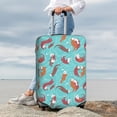 thumbnail image 3 of Lsque Sea Otters Family In Blue Water Printed Luggage Cover, Travel Luggage Protector,Scratch and Dirt Resistant, Fits 18-32 Inch Luggage - X-Large, 3 of 9