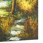 Autumn Trail Canvas Wall Art Multi Warm