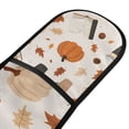 thumbnail image 4 of Yayeee Double Oven Mitt Kitchen Heat Resistant Baking 35" x7" Quilted Glove, Hand Drawn Pumpkin, 4 of 6