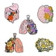 thumbnail image 3 of Broche de aleación con forma de cerebro rosa, diseño exquisito, serie de órganos en forma de corazón, insignia de pintura, 3 of 6