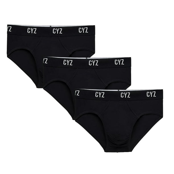CYZ Collection - CYZ Men's 3-PK Cotton Stretch Hip Briefs - Walmart.com ...