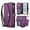 Purple, variant on For Samsung Galaxy S26 5G【RFID Blocking】 Multi functional 2-in-1 split Soft PU Leather Wallet Case Magnetic Flip Cover Multi-Card Slots Zipper Pocket With Detachable Shoulder Strap And Wrist Strap
