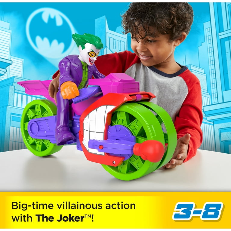 Imaginext DC Super Friends The Joker XL Figure and Laff Cycle