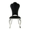 thumbnail image 3 of Newboti Furniture Black Side Chair With Tufted Back (Set Of 2) 1549, 3 of 7