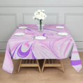 thumbnail image 3 of Square Tablecloth, Waterproof Polyester Table Cover, Wrinkle Resistant & Washable Fabric for Dining, Kitchen, Picnic, 60x60in(152x152cm), Liquid & Marble Print, 3 of 6