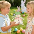 thumbnail image 4 of Easter Bunny Gift Bags âEaster Treat Bags Bunny Goodie Bags Reusable Drawstring Treat Bags with 3D Bunny Ears for Bunny lovers or Easter Presents,Kids Easter Party, Egg & Classroom Favors, 4 of 4