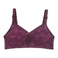 thumbnail image 1 of TSADFHJI Soutien-Gorge à Armatures pour Femmes, T-Shirt Léger Convertible avec Jarretelles, Bas Résille, Violet G, 1 of 6