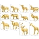 thumbnail image 3 of Figuras de animales de la selva, modelo de simulación, lobo, ciervo, juego de juguetes para niños pequeños 6 piezas, 3 of 7