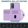 thumbnail image 4 of Allytech Galaxy S20 FE 5G/ S20 Lite Wallet Case with Hand Wrist, Back Cover Cards Slots Holder Luxury PU Leather Shockproof Anti-Scratch Bumper Phone Case for Samsung Galaxy S20 FE 5G/ S20 Lite,Purple, 4 of 8