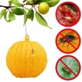 thumbnail image 4 of Ball Fruit Fly Catcher Flying Insect Bug Pest Gnat Traps Ball Wasp Bee Insect Trap for Indoor Outdoor House Kitchen Plants Trees (Yellow), 4 of 9