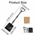 thumbnail image 3 of UYTRXJ Snow Shovel Snow Brush Tools Preschool Shovel Kids Detachable Stainless Winter Shovel Adjustable Beach Shovels With Handle For Kids Outdoor Yard Garden Activities Removal For Cars, 3 of 9