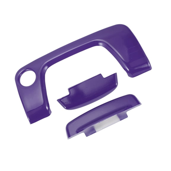 Unique Bargains 1 Set Center Console Armrest Switch Button Cover Trim for Jeep Wrangler JL JLU 2018-2024 Central Arm Rest Open Button Cover Sticker ABS Purple