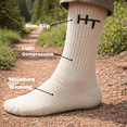 thumbnail image 2 of Hemptopia Hemp Crew Socks Natural Small/Medium, Unisex, 2 of 5