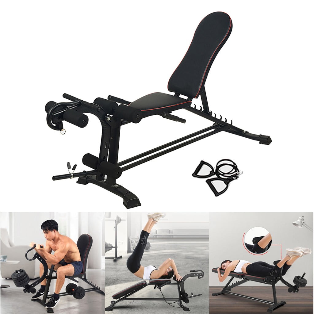 Details about   Adjustable Weight Bench Press Sit Up Home Gym Workout Exercise Equipment 