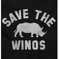 thumbnail image 2 of Save the Winos Rhinoceros Wine Lover Zip Hoodie Sweatshirt Women Brisco Brands S, 2 of 6