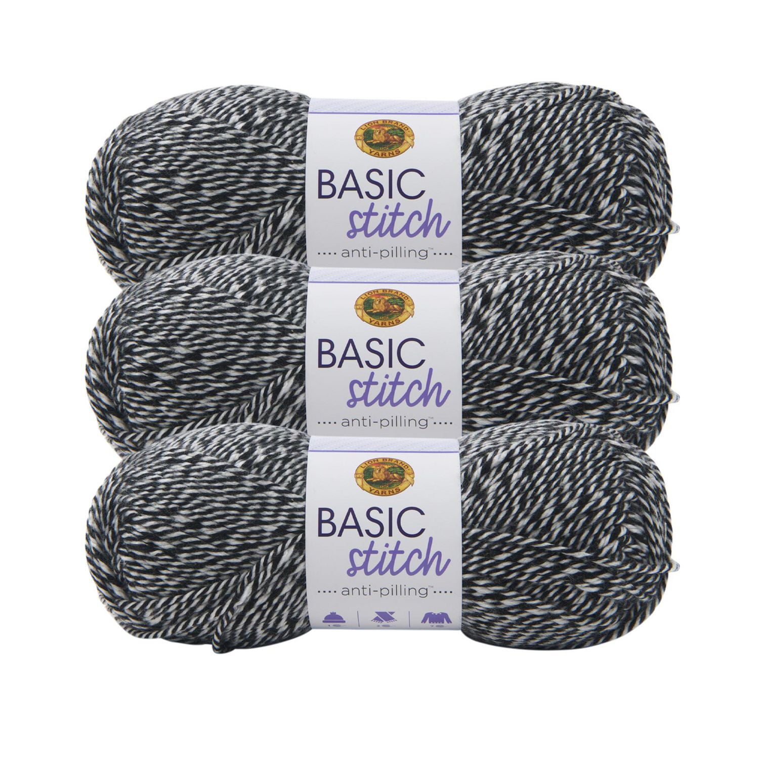 Lion Brand Basic Stitch® Anti Pilling™ Yarn #4 Medium/Worsted Acrylic yarn, 100g/ 170m