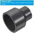 thumbnail image 4 of Uxcell Reducer Pipe Fitting Straight Socket Coupling Connector, Grey 2.5x1.6" 3, 4 of 5