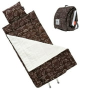 Angle View: Urban Infant Bulkie Kids All-Purpose Nap / Sleep Mat – Converts to Backpack - Dinosaurs