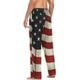 thumbnail image 5 of Top-kevin Multi- Vintage American Flag Men's Pajama Pants Pjs Bottoms with Pockets Sleep Lounge Pants for Men, 5 of 13
