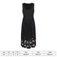thumbnail image 3 of Vestidos tipo chaleco plisados, sin mangas, con estampado holgado e informal de verano para mujer, 3 of 5