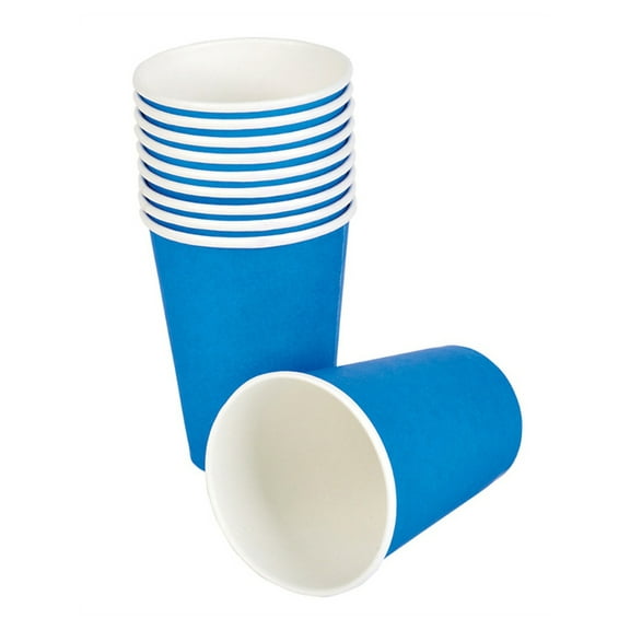 Lot 25 New Blue Birthday Party Paper Beer Beverage Drinking 9oz Cup
