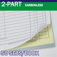 thumbnail image 2 of Gimehome Sales Order Book, 2-Part Carbonless, White Canary, 6 Packs, 4x7 Inches (6 count per pack), 2 of 6