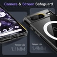 thumbnail image 5 of JETech Magnetic Case for Google Pixel 8 6.2-Inch 2023, Compatible with MagSafe Accessories, Shockproof Protective Phone Cover, Non-Yellowing Hard Clear PC Back (Obsidian), 5 of 7