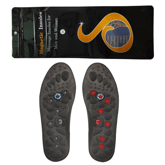 Jesscasday 1 Pair Acupressures Insoles Breathable Massage Insoles Magnetic Insoles for Sport