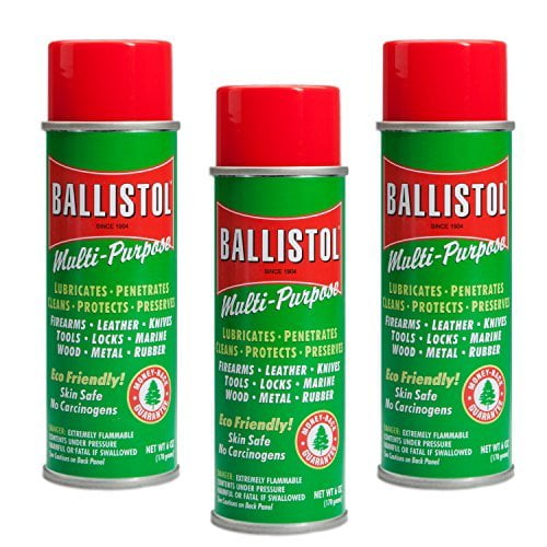Ballistol Multi-Purpose Non-CFC Aerosol Can Lubricant Cleaner Protectant 6 oz can, 3 Pack