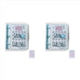 thumbnail image 1 of 2X Carpeta de DesafíOs de Ahorro de 1000, Libro de DesafíOs de Ahorro de Dinero Mensual con Sobres, Mini Carpeta de Presupuesto (Azul), 1 of 5
