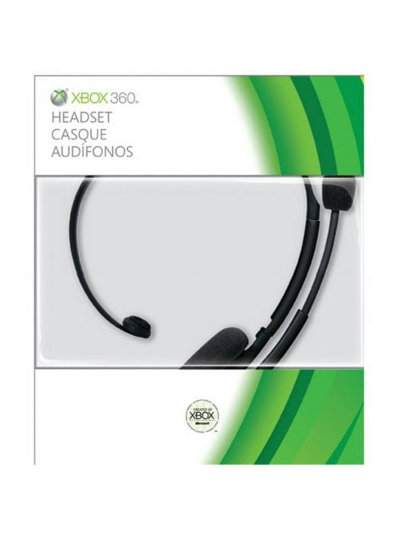 Microsoft Xbox 360 Headset, Black, P5F-00001, 00885370116618