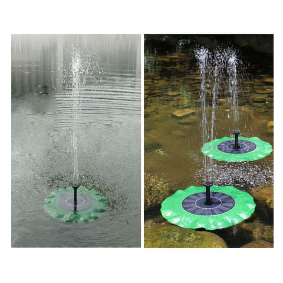 OUNONA 1.4 W lotus Leaf Solar Water Pump Outdoor Watering Submersible Water Fountain for Pond Pool Aquarium Fountains Spout Garden Patio