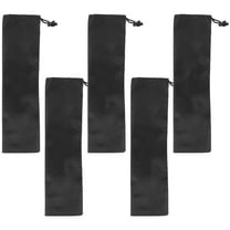 LOLIPPYY 5-Pack Large Capacity Tent Pole Carrier Bags in Black, Outdoor Storage Pouches for Camping Gear