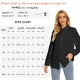 thumbnail image 5 of Button Down Blouses for Women Long Sleeve Pleated Tops Casual Business Blouse for Office Wear Chiffon Elegant Black Shirt for Women, 5 of 5