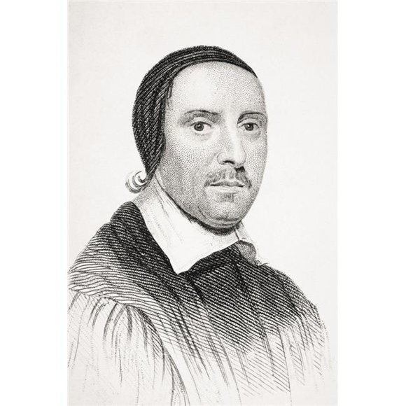 Jeremy Taylor Baptized 1613-1667 Anglican Clergyman & Writer From Old Englands Worthies by Lord Brougham & Others Poster Print, Large - 22 x 34