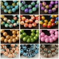 thumbnail image 2 of U8MO 20pcs Round 10mm Coated Opaque Glass Loose Beads lot for Jewelry Making Findings-032-1#, 2 of 9