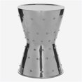 thumbnail image 1 of Safavieh Tabouret à Rivet en Aluminium Thorium en Argent, 1 of 1
