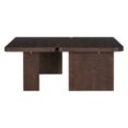 thumbnail image 6 of Tcbosik 2-Piece Coffee Tables Set, Modern Center Table with Splicing Design for Living Room, Bedroom, Easy Assembly, Espresso, 6 of 9